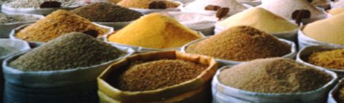 Spice stall at local market, Agadir